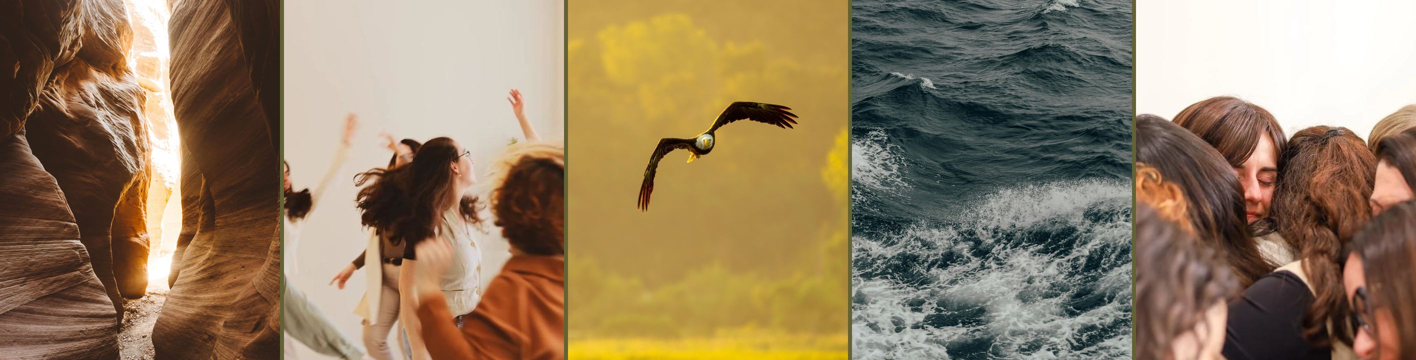 La tierra de ĀNIMA: el cañón, las mujeres bailando, el águila en vuelo, el mar bravo y el abrazo de la comunidad
